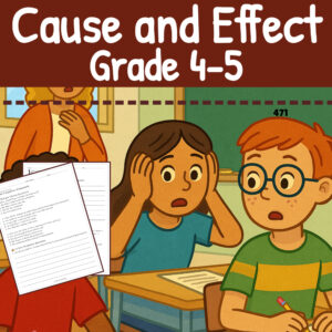 Cause and Effect Reading Passages – School Day Surprises | Grade 4–5 Worksheets
