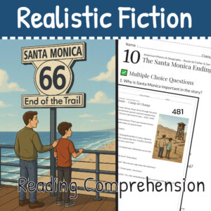 American History Through Route 66 – Grade 6–8 Reading Comprehension Worksheets