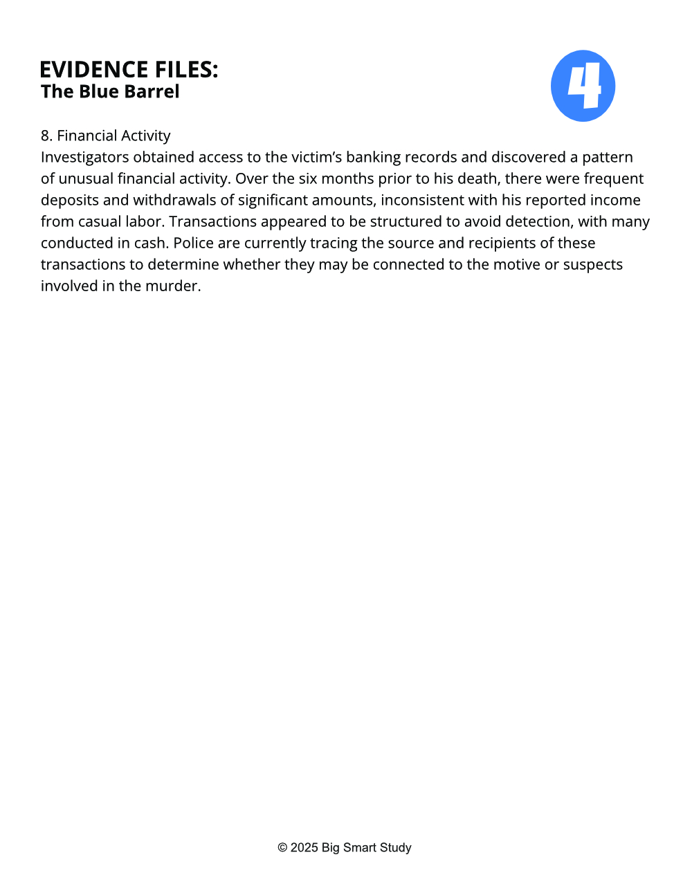 The Blue Barrel – Forensic Mystery Case File for Grades 9–10 - Image 7