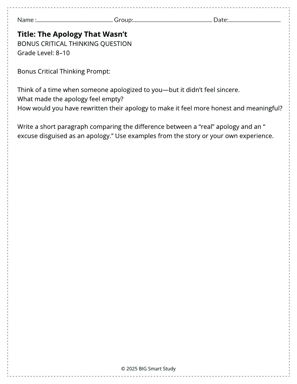 Voices and Values – Teen Conflict Reading and Writing Bundle (Grades 8–10) - Image 6