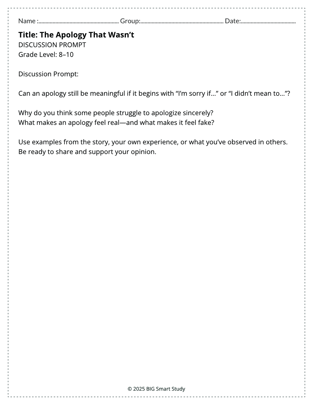 Voices and Values – Teen Conflict Reading and Writing Bundle (Grades 8–10) - Image 8