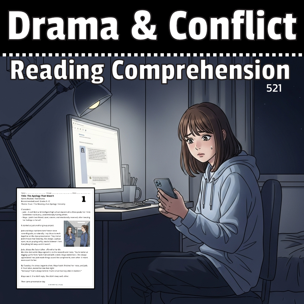 Voices and Values – Teen Conflict Reading and Writing Bundle (Grades 8–10)