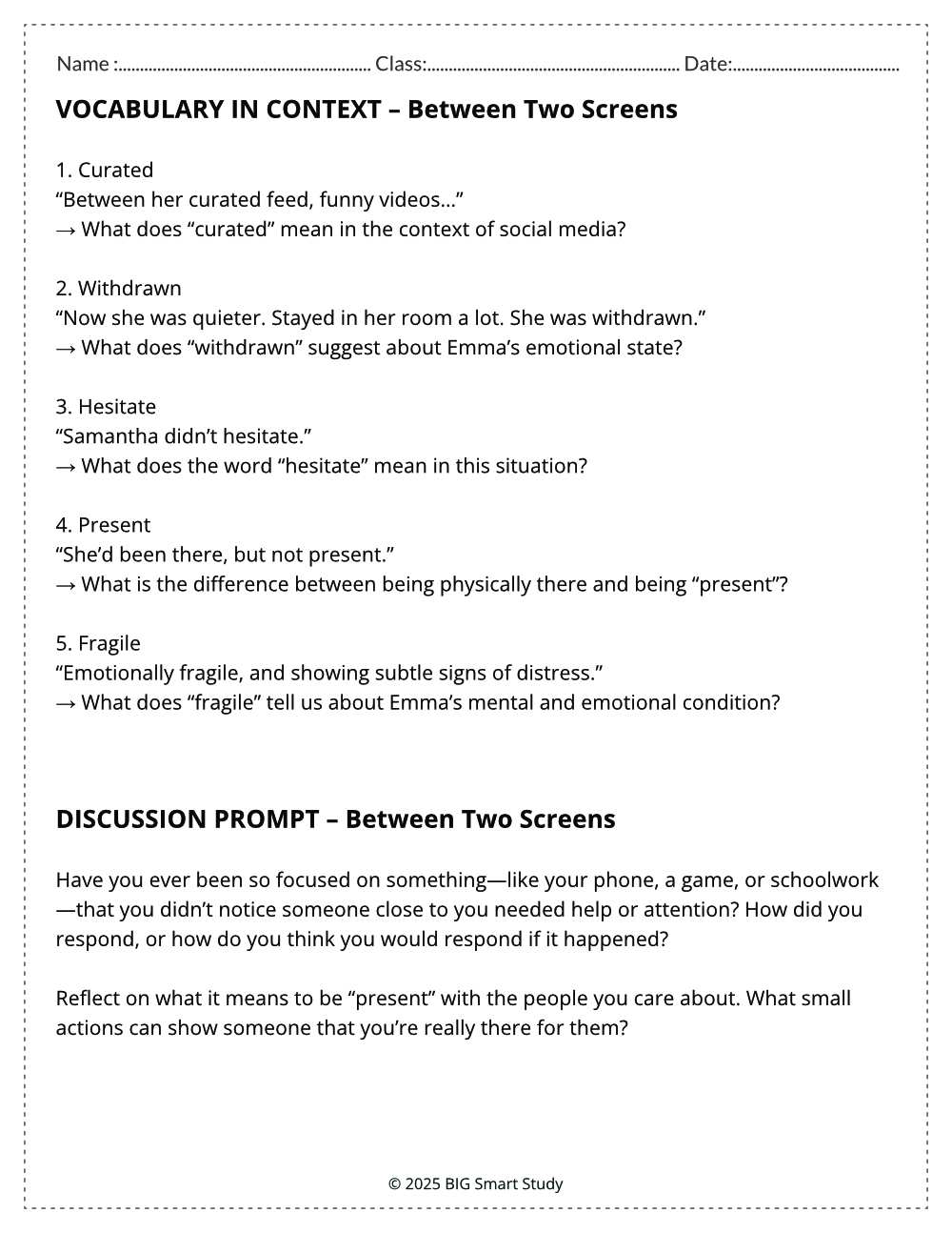 Voices and Values – Meaningful Drama Stories & Writing Lessons (Grades 8–10) - Image 6