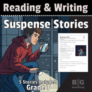 Suspenseful Choices – Realistic Reading & Writing Worksheets for Grade 7
