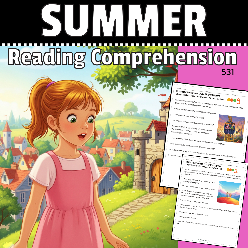 Summer Road Trip Stories – Reading and Writing Activities for Grades 3–4