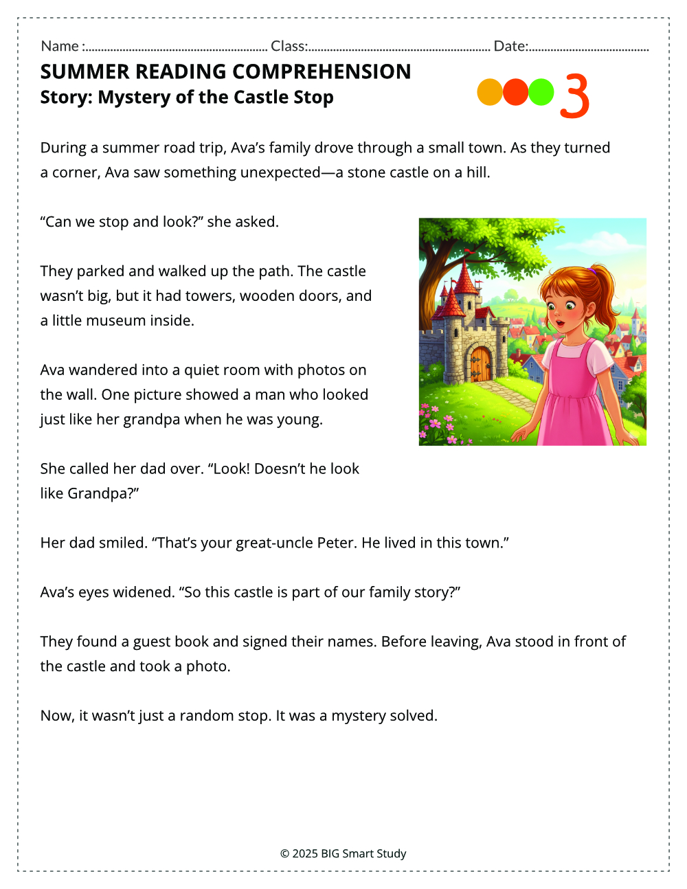 Summer Road Trip Stories – Reading and Writing Activities for Grades 3–4 - Image 2