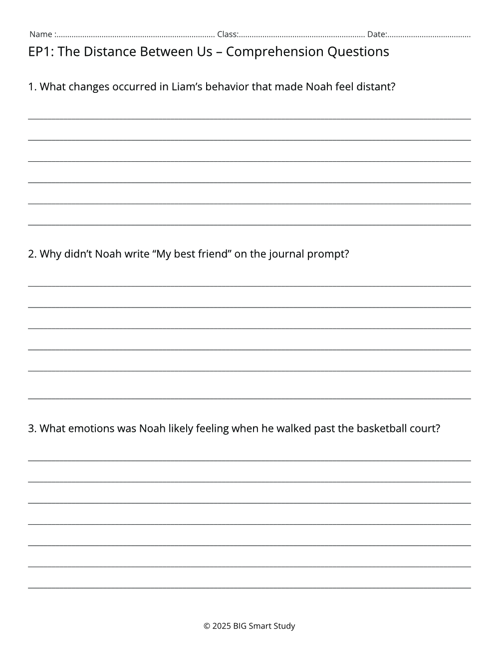 Teen Drama Reading & Social Reflection Pack – 5 Real-Life Stories for Grades 8–10 - Image 3