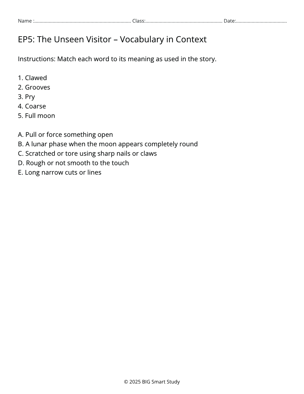 Teen Suspense Stories with Reading & Reflective Writing – Echoes in the Dark (Grades 8–10) - Image 6