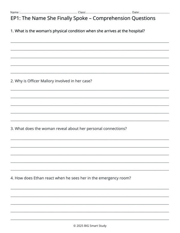 Voices from the ER – Five Reflective Drama Stories About Family and Forgiveness (Grades 11–12) - Image 3