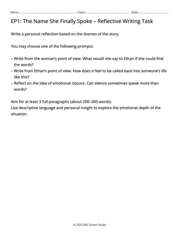 Voices from the ER – Five Reflective Drama Stories About Family and Forgiveness (Grades 11–12) - Image 5