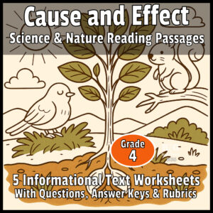 Grade 4 Reading Comprehension Worksheets | Science & Nature Cause and Effect Passages