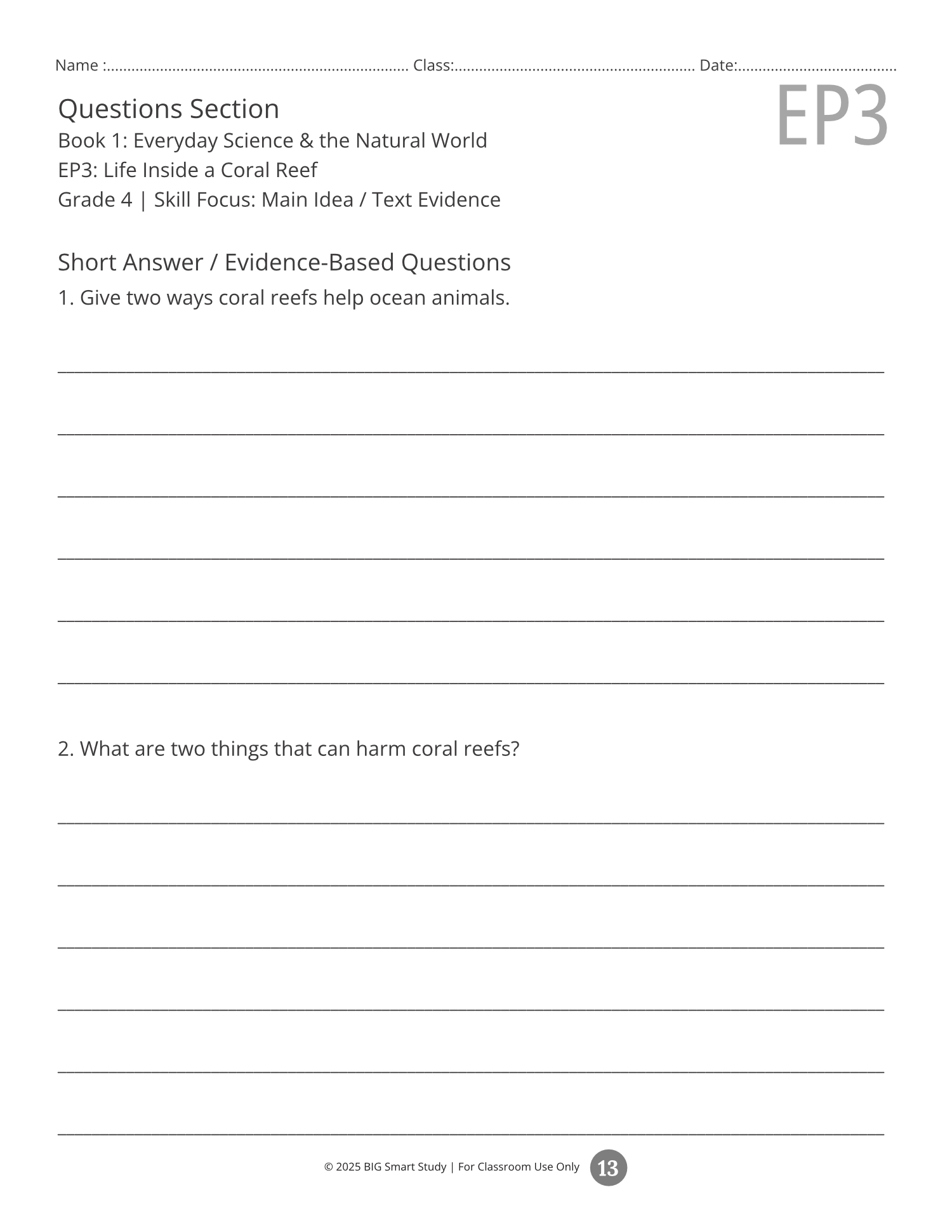 Everyday Science Reading Passages (Grade 4) – Nonfiction Comprehension Worksheets - Image 4