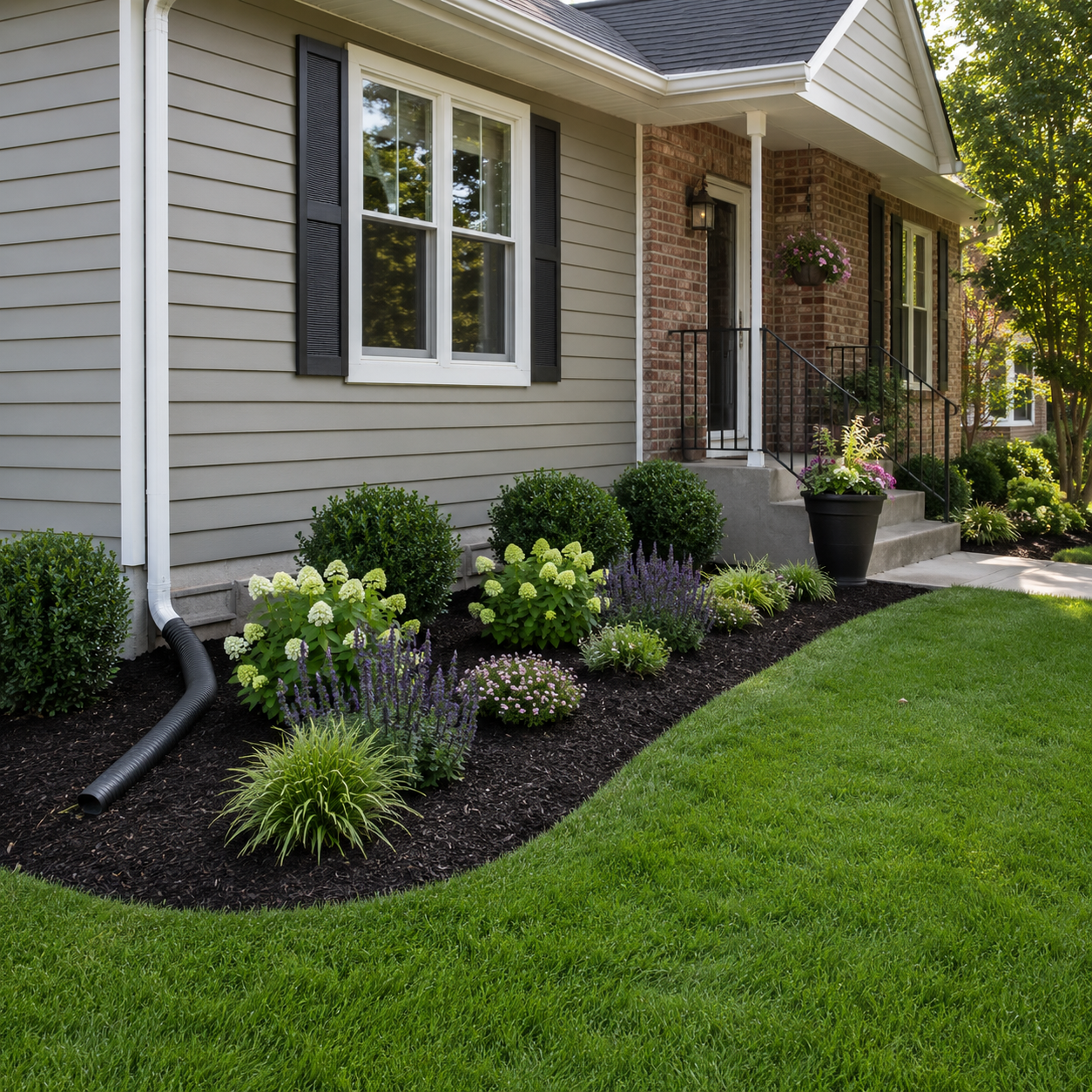 Simple Landscaping Front Yard Fixes for Patchy Grass and an Empty Foundation Simple Landscaping Front Yard Fixes for Patchy Grass and an Empty Foundation