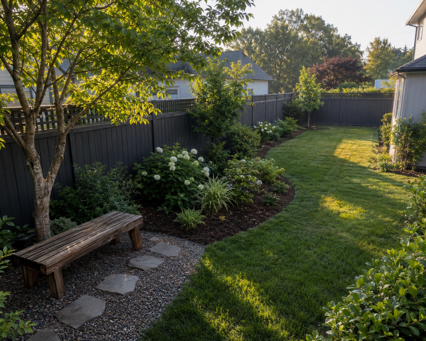 landscaping ideas, Backyard Landscaping, Low Maintenance Garden, Backyard Shade, Garden Path Ideas