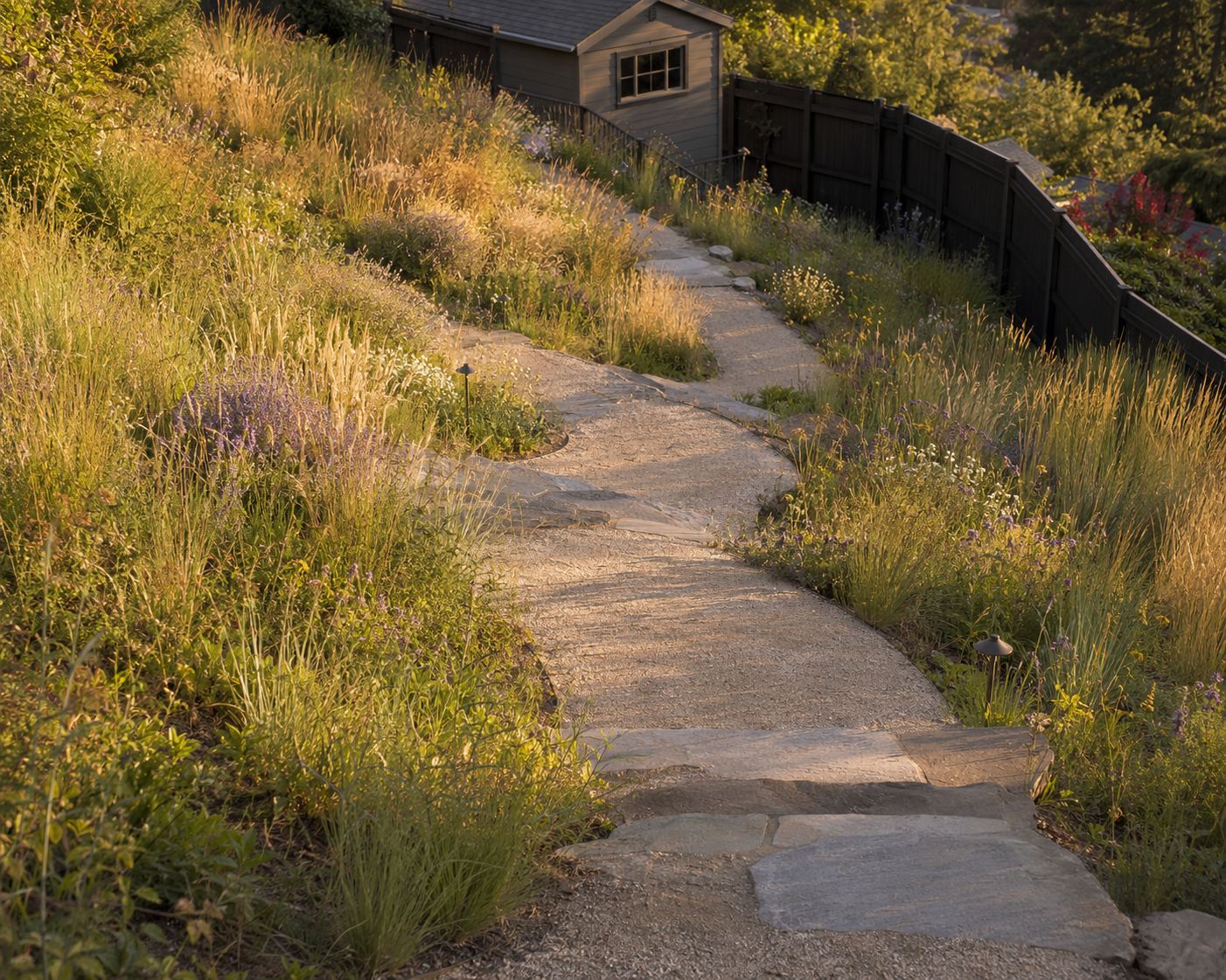 landscape ideas, Sloped Backyard, Erosion Control, Hillside Garden, Slope Planting